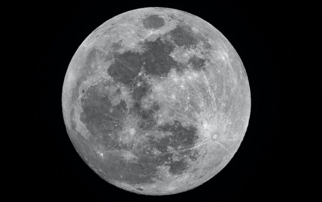 月の表面の画像です。
